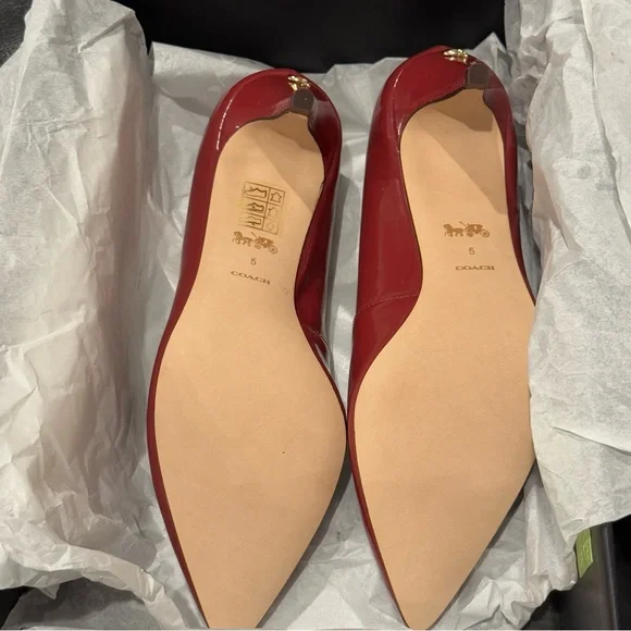 Coach Cherry Sloan Patent Kitten Pump - Picture 4 of 7